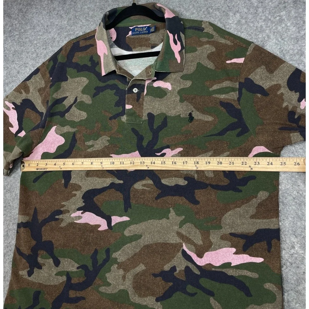 Polo Ralph Lauren Polo Shirt Green Pink 1XB Camo New